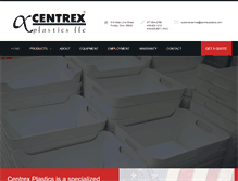 Tablet Screenshot of centrexplastics.com
